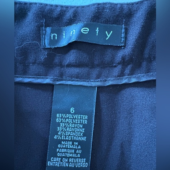 Ninety Women’s Elegant Black Dress Pants - Picture 2 of 3